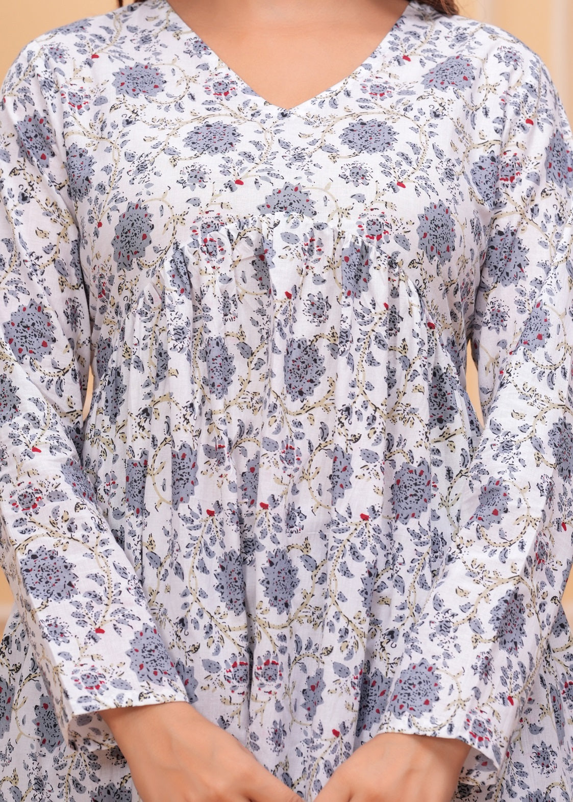 White Buti Summer Top
