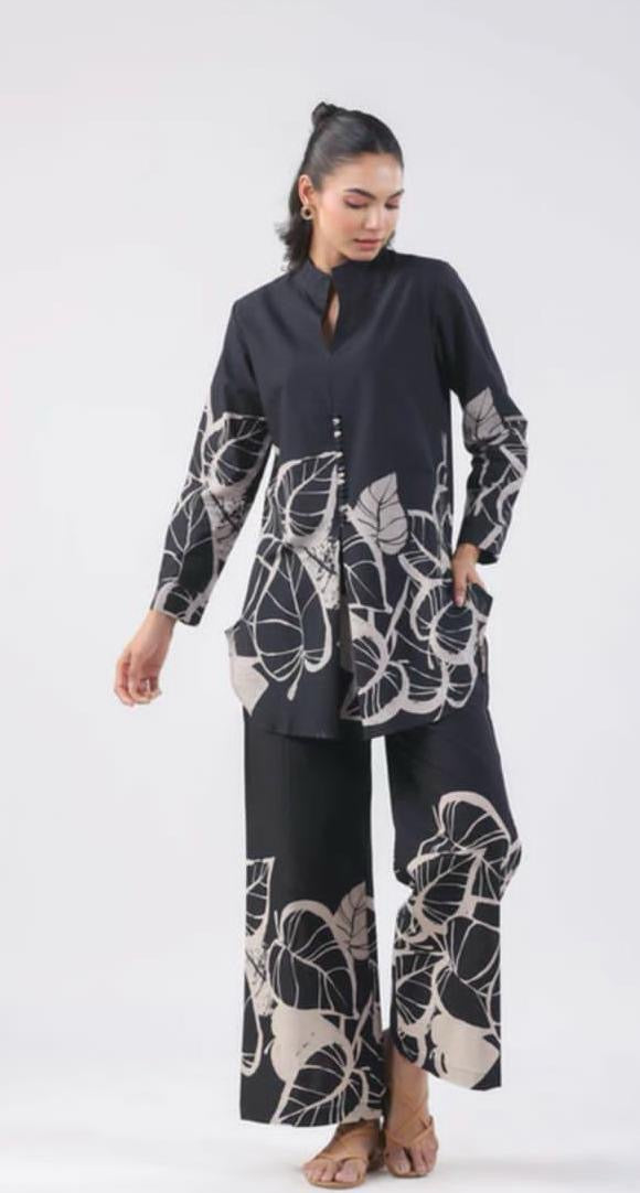 Women Black Hot Upcoming Summer Cotton Co-Ord Set