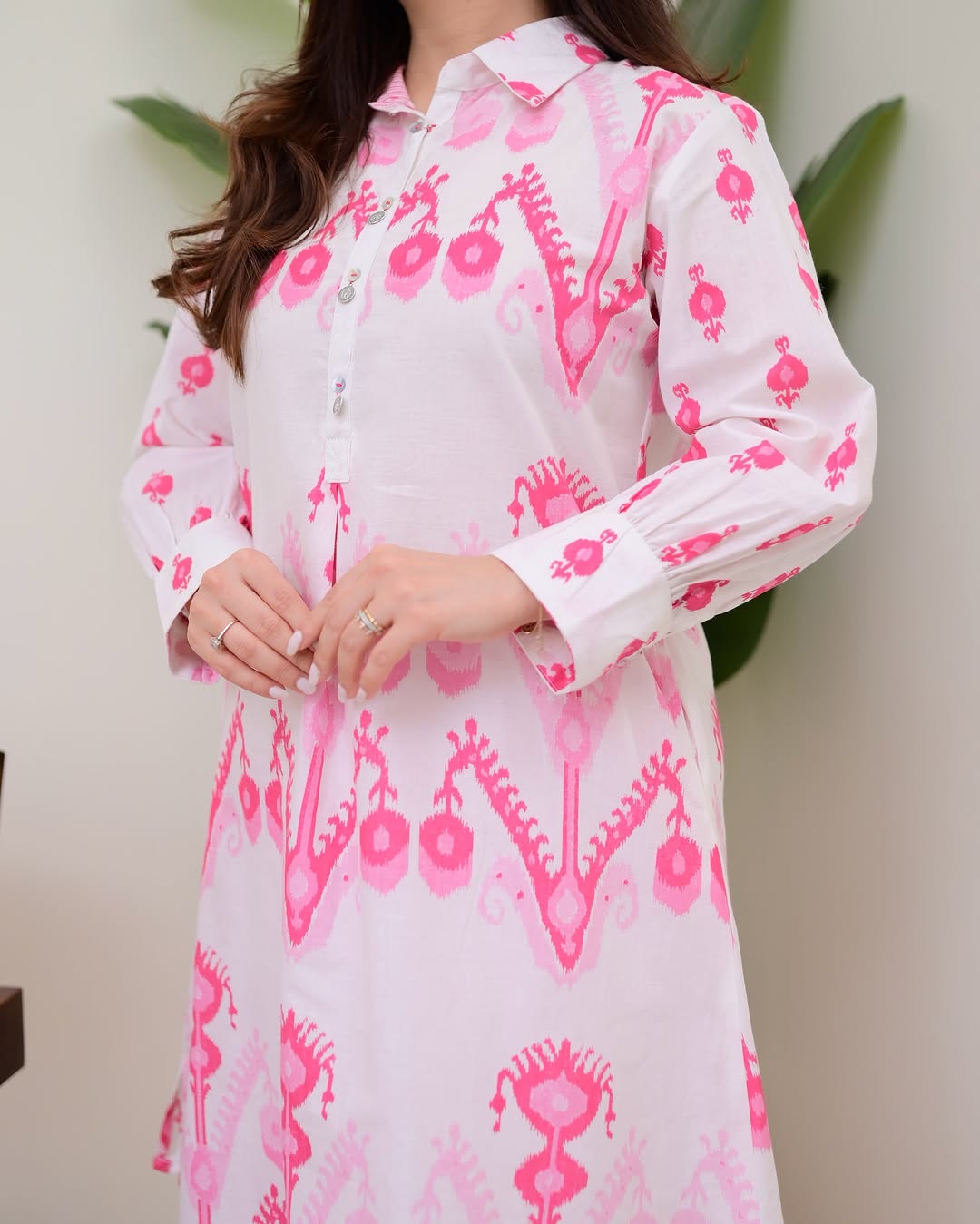 Pink Oasis Floral Cotton Co-Ord Set