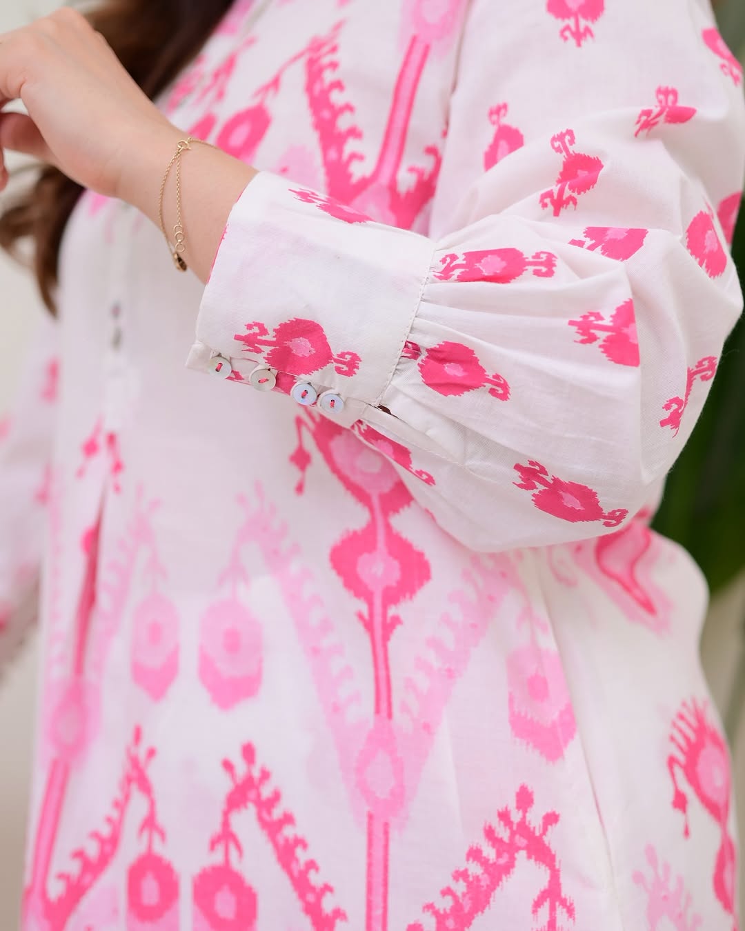 Pink Oasis Floral Cotton Co-Ord Set