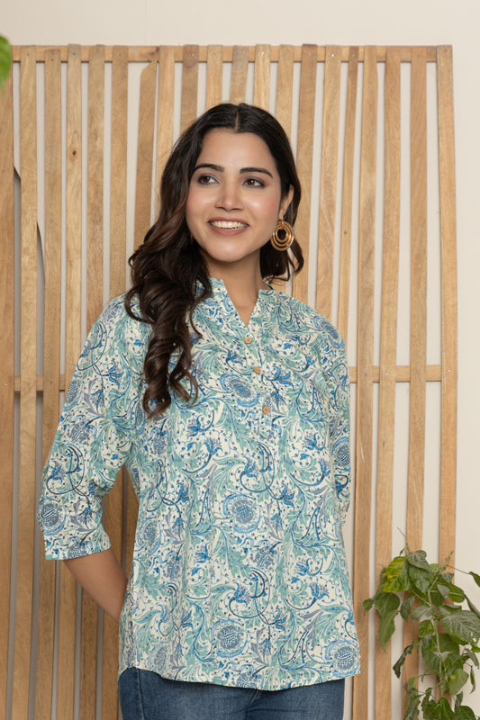 COTTON FANCY DAILY WEAR SHORT TOP TUNIC